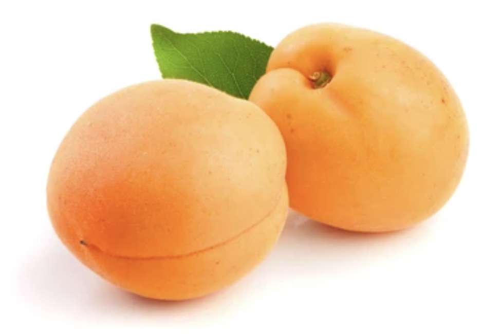 apricot white background